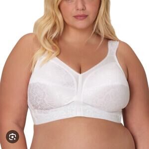 NEW Playtex 18 Hour Ultimate Shoulder Comfort Wireless Bra White Size 42C 4693